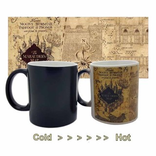 Harry Potter Marauders Map Color Changing Magic Heat Sensitive Cup Coffee Mug

