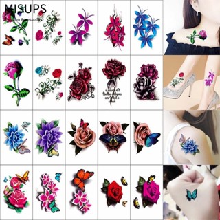 MISUPS Miếng Dán Hình Xăm Cơ Thể Có Thể Tháo Rời Chân Body Art Chống Thấm Nước Che Sẹo