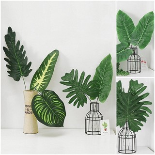 Lá Cọ Nhân Tạo Nhiều Phong Cách Nhiệt Đới Monstera Cây Xanh Trang Trí Văn Phòng