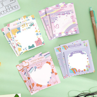 Giấy note happy life 60 tờ ghi chú dán dễ thương reco