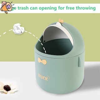 Thùng rác để bàn Mini có nắp, Thùng rác dễ thương di động, Thùng rác văn phòng, Thùng rác phòng tắm nhỏ, cho phòng ngủ, Offic OUYOU YD