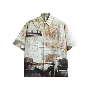 Áo sơ mi họa tiết | inf oversized print cuban shirt 9127s24 | 3t streetwear