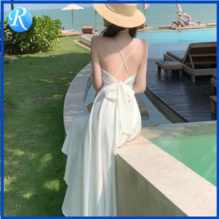 Sanya Du Lịch Quần Áo Sling Dây Đầm Ôm Hơn Nhìn Bali Cổ Tích Đầm Đi Biển Kỳ Nghỉ Đi Biển Đầm Siêu Cổ Tích