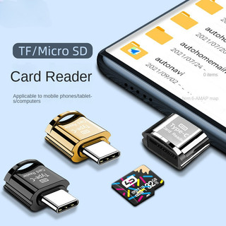 Type-c android micro usb điện thoại di động máy tính bảng bộ chuyển đổi bên ngoài đầu đọc thẻ tf đầu đọc thẻ sd