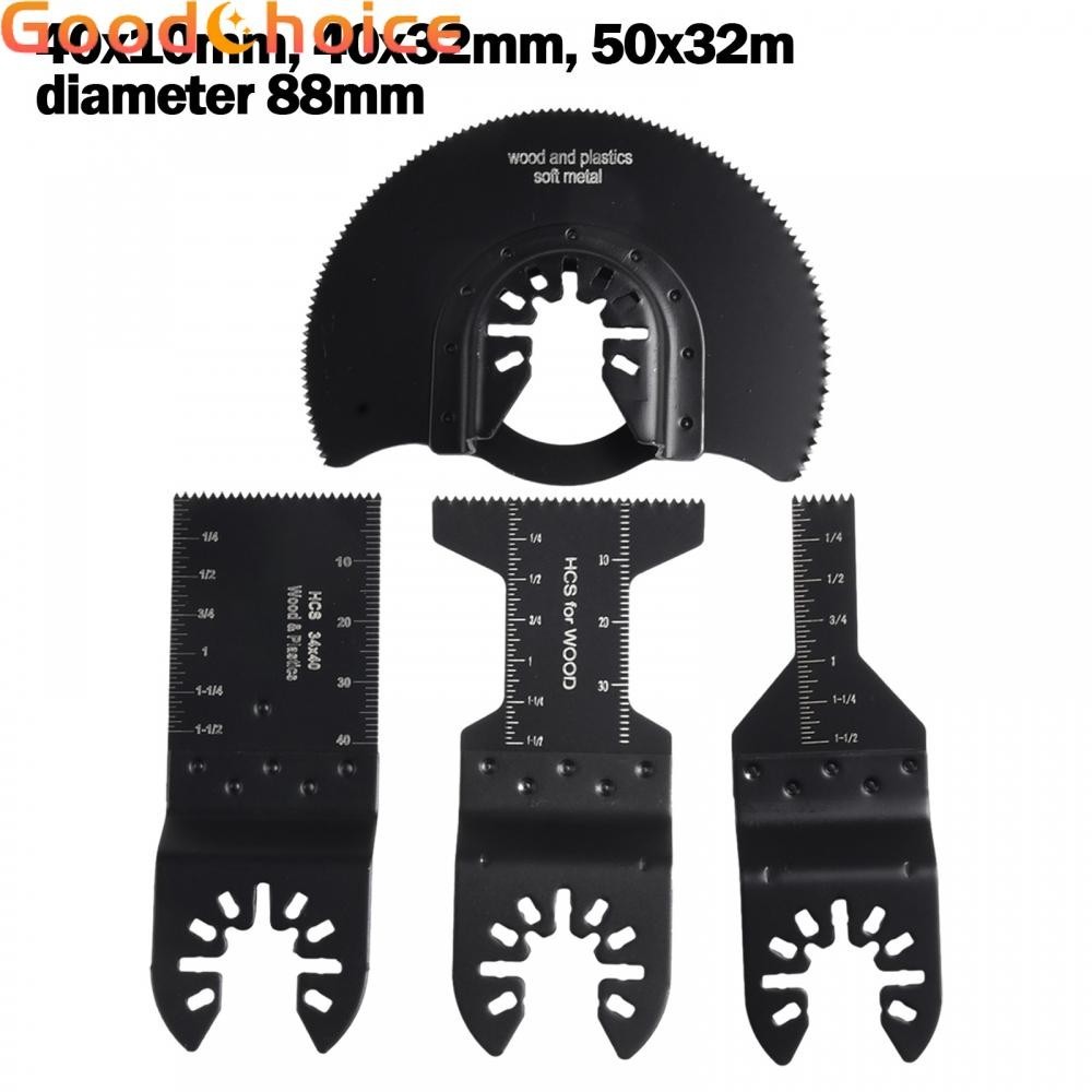 Cutter Replacement Hardwood HCS Multi Tool Set 4Pcs Segment Oscillating Tool