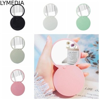 Gương mỹ phẩm, Gương trang điểm hai mặt tròn, Gương trang điểm gấp bỏ túi cầm tay di động
