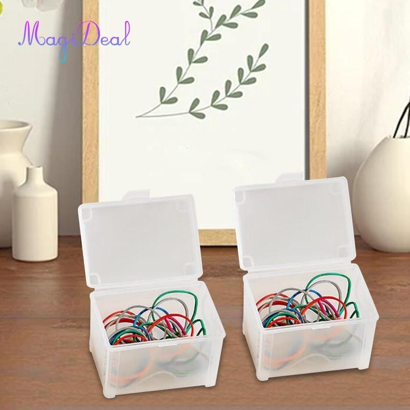 Magideal 2 Chiếc Máy Tính Để Bàn Hộp Xếp Chồng Nhỏ Thẻ Hình Chữ Nhật Dung Tích Lớn