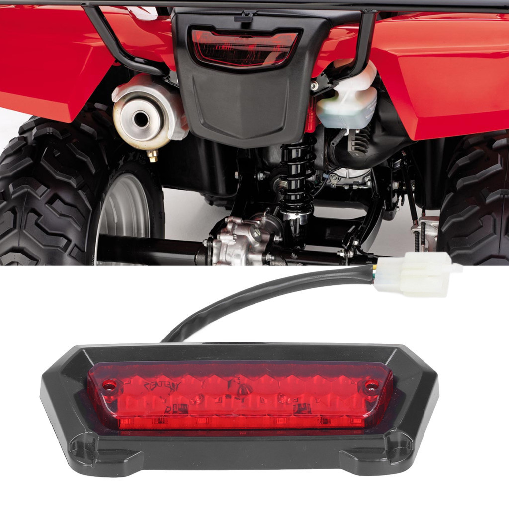 [tiehome] Đèn phanh 12V 3 dây cắm thay thế ống kính phản quang màu đỏ cho 50cc đến 125cc ATV Trung Q