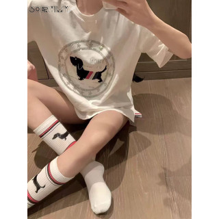 SOERVIMY áo phông áo thun nữ croptop baby tee Hàn Phong hàn quốc Dễ thương Fashion WCS2430QWX 13Z240326