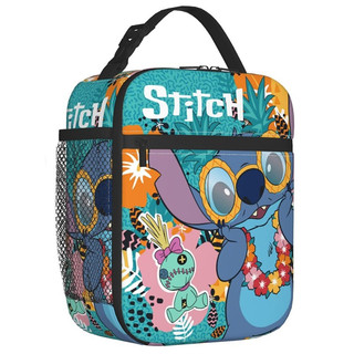 Túi Đựng Đồ Ăn Trưa Trẻ Em STITCH 3D Phim Hoạt Hình Trường Học Túi Cách Nhiệt Túi Đá Túi Xách