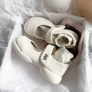 Clemine  Xăng đan Nữ Mới Thời Trang Hàn Quốc Đế Mary Jane Giày Nông Đế Mềm Velcro Xăng đan Hương Thơm Nhỏ