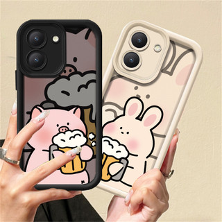 Vivo Y17S Y27S Y27 Y36 Y22S Y21 Y20 Y17 Y16 Y15S Y51 Y30 Y02S Y20 Y33S Y33T Y15 Y12 Y11 Y91C Y93 Y1S Y53S Y12S Y12A Y31 Y20i Y20A Y21S Vỏ Mềm Lợn Con Và Thỏ