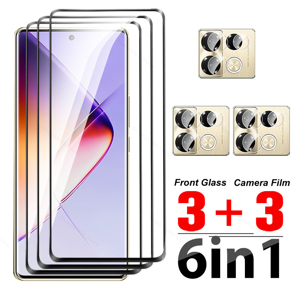 Dành Cho Infinix Note 40 Pro 5G Kính Cường Lực Cong 6in1 Infinix Note 40 4G Note 40 Pro + Plus Note4