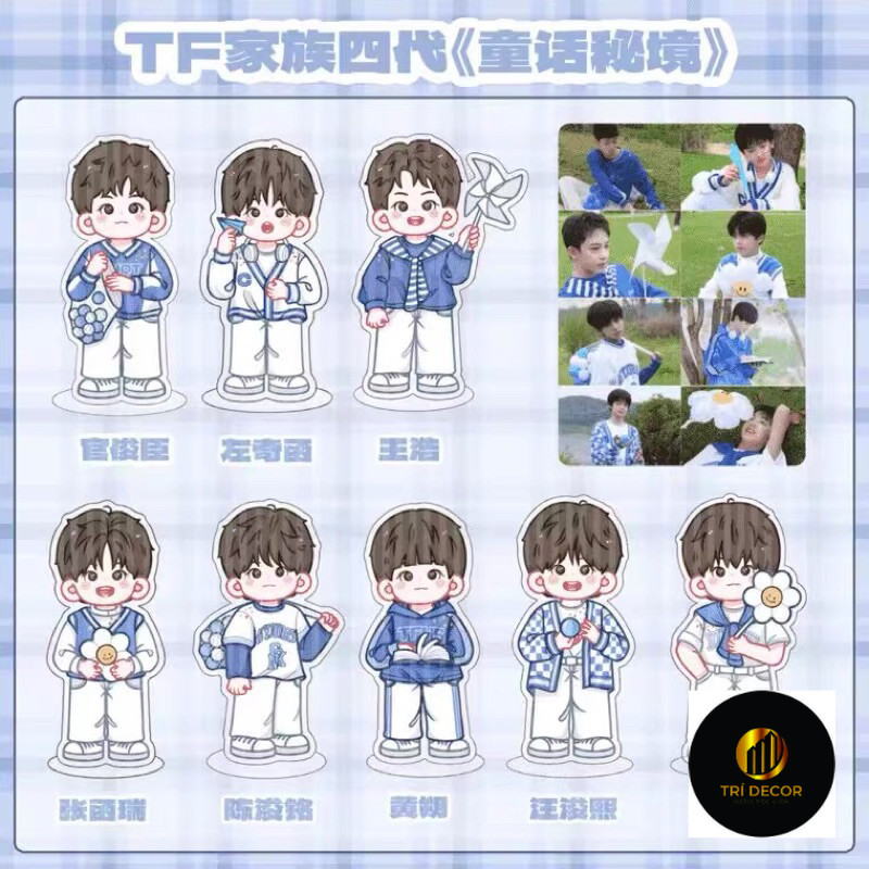 Standee mô hình tượng thành viên nhóm F4 TF GIA TỘC