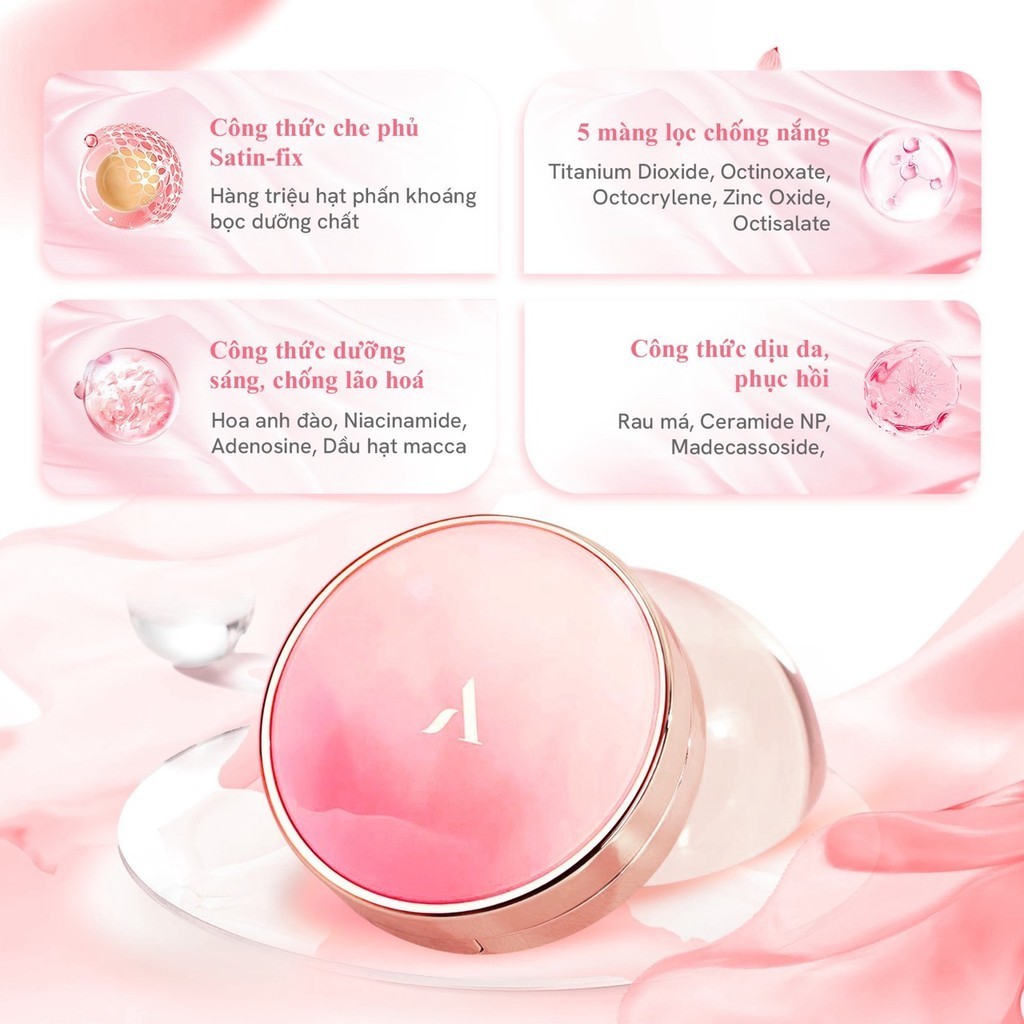 Ảnh 5 của Cushion Aperire Day Dream Cover, Sheer Breeze SPF50+/PA++++ Phấn Nước Chống Nắng Che Phủ Hoàn Hảo