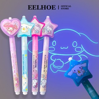 Eelhoe 2 chiếc sanrio uv bút huỳnh quang vô hình kawaii kuromi cinnamoroll giai điệu hello kitty trẻ em bút đánh dấu ma thuật cao cấp miiki_vn