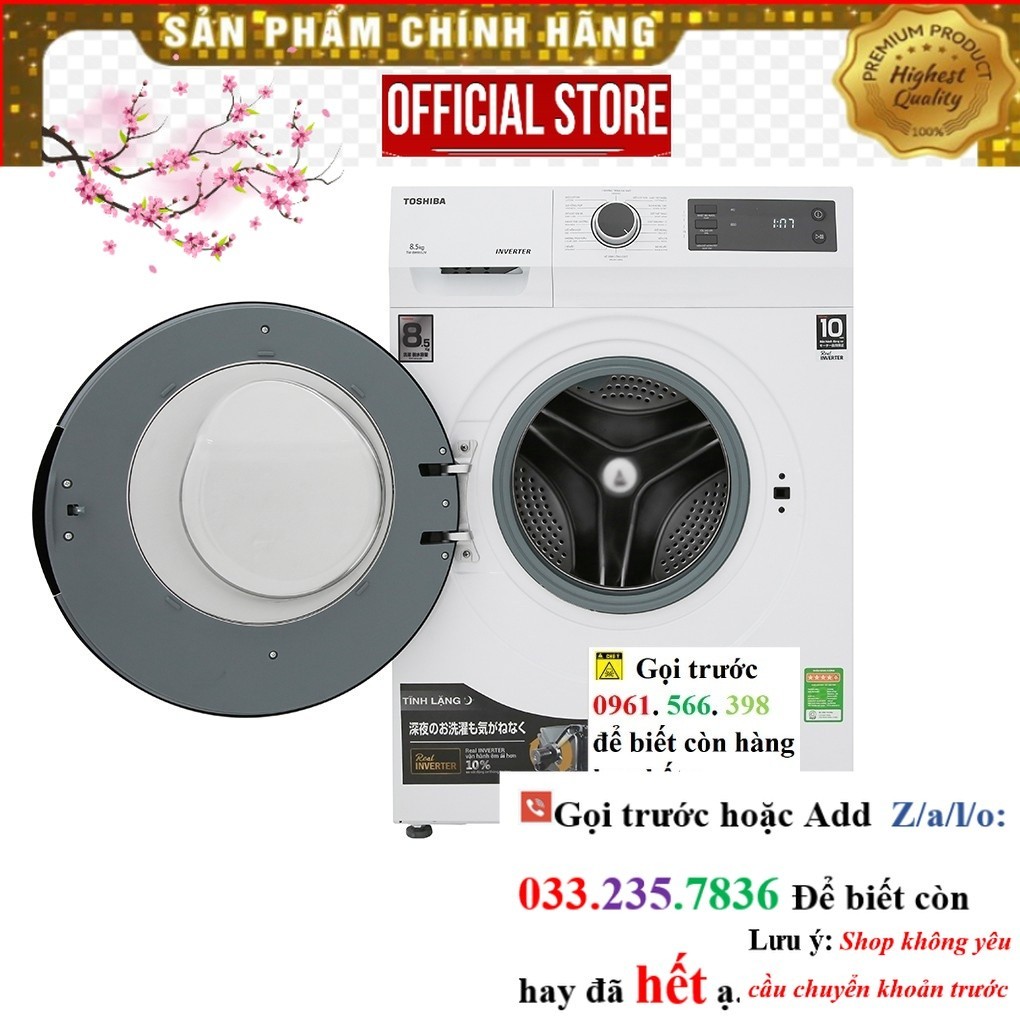 >Sale< TW-BH95S2V(WK)     TW-BH95S2V Máy giặt Toshiba Inverter 8.5 Kg TW-BH95S2V WK