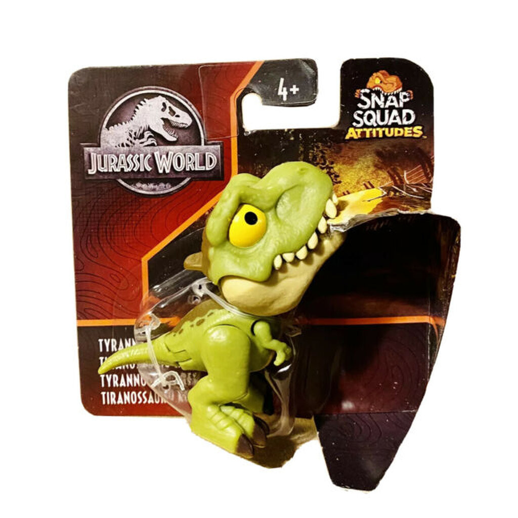 Mattel Jurassic World Snap Squad Thái độ Tyrannosaurus Rex (HCM17) Đồ chơi nhân vật hành động...