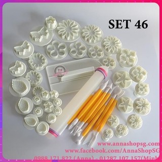 Bộ 46 món làm bánh fondant