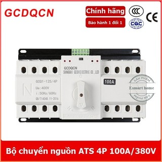 Bộ chuyển đổi hai nguồn điện tự động ats 100a 3 pha 380v - cầu dao đảo chiều tự động - hks