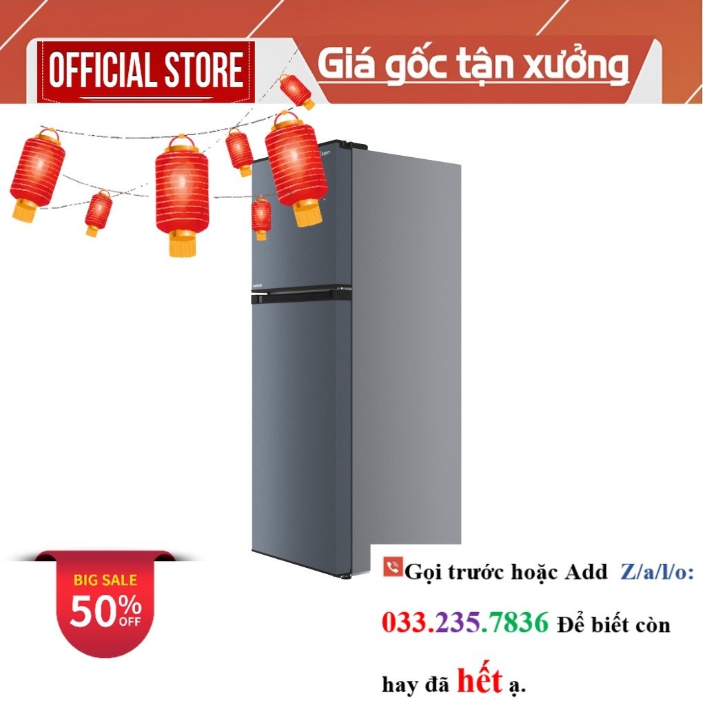 Tủ lạnh Casper RT-250VD 238 lít, Ngăn đá trên - 2 cánh, Ghi bạc