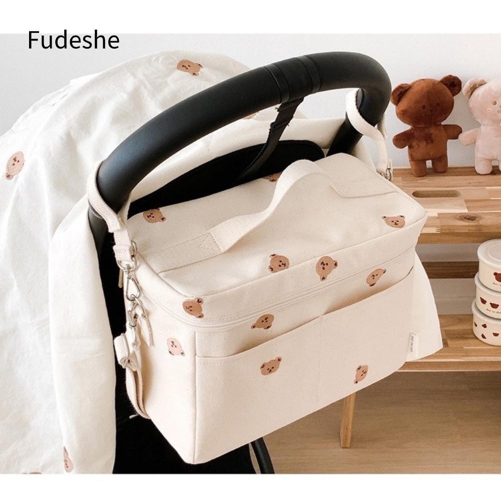 Fudeshe Túi đựng tã Bình sữa cho bé Xe đẩy Pram Túi làm mát