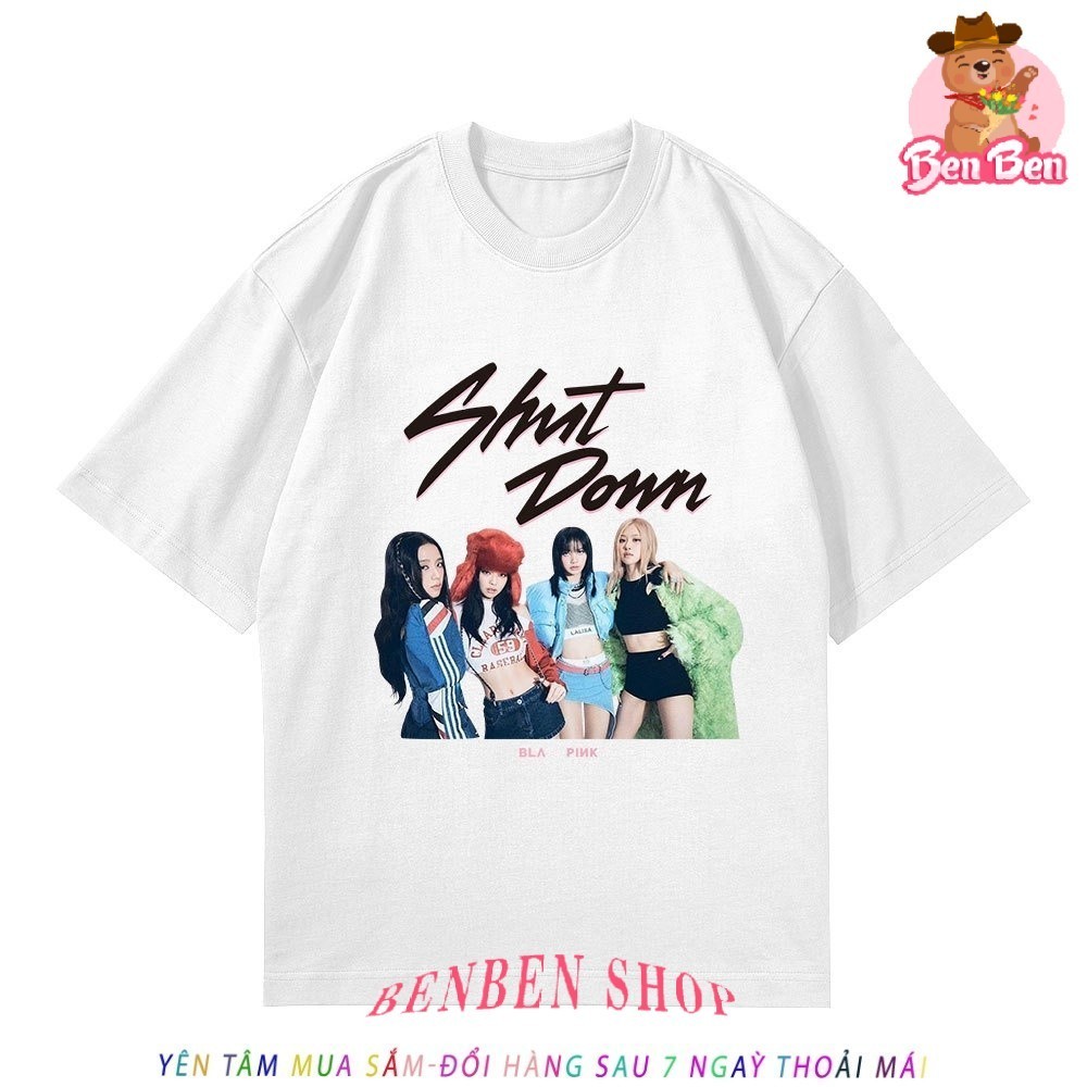 Áo thun shut down blackpink