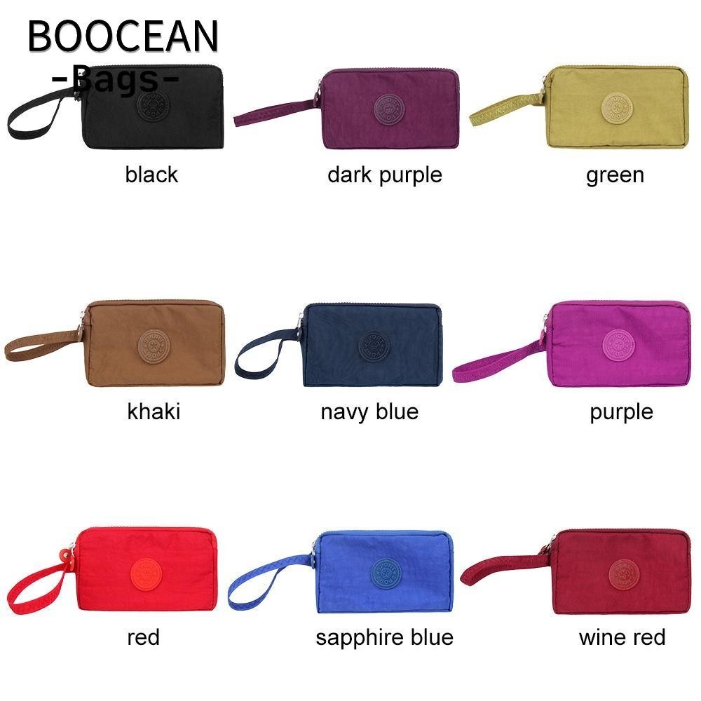 BOOCEAN Ví nữ Ví đựng thẻ vải Túi xách buổi tối Túi đựng tiền xu