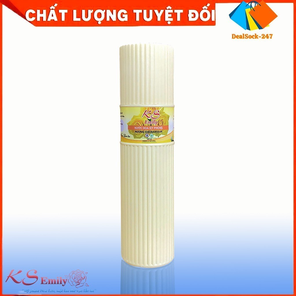 COMBO 2 CHAI Xịt Phòng Thơm Lâu KS Emily 400ml Hương Hoa Hồng Enchenter...