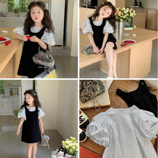 Sét váy yếm áo rời cho bé gái cực dễ thương, Váy xinh cho bé gái 12-38kg , váy đầm bé gái
