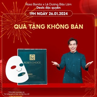 1 Miếng Mặt nạ dưỡng trắng da cao cấp Rose's Choice nhập khẩu từ Úc
