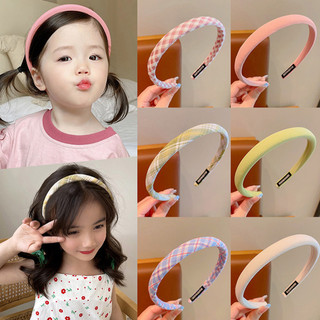 Dễ thương mềm mại đầy màu sắc kẻ sọc đầu bé gái đa năng băng đô quấn tóc mũ đội đầu