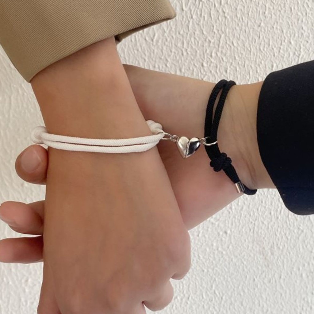 2 Chiếc Màu Dây Bện Từ Tình Yêu Cặp Đôi Vòng Tay Tình Nhân Tình Yêu Từ Tính Nữ Người Bạn Thân Nhất V