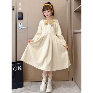 Phlis bé gái đầm xuân thu phong cách 2024 phong cách mới thu đông phong cách phương tây thời trang preppy phong cách trẻ em váy lớn bé gái trẻ em váy thu đông