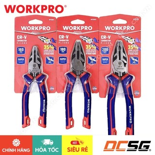 Kìm điện đoàn bẩy trợ lực bằng thép cr-v cao cấp workpro | dcsg