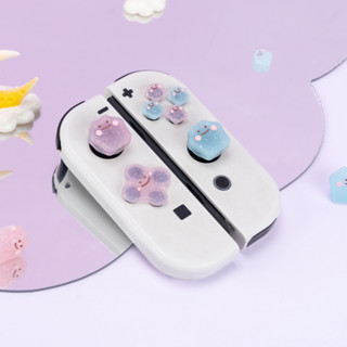 Công tắc chủ đề trò chơi Rocker Caps 1 Bộ (4 chiếc) Thiết kế phát sáng cho Nintendo Switch Analog Caps