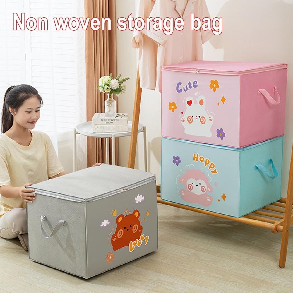 Túi lưu trữ không dệt Túi sắp xếp dễ thương Túi lưu trữ chống ẩm