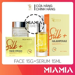 Combo Kem Face+ Serum Sica White Chính Hãng Size Trung
