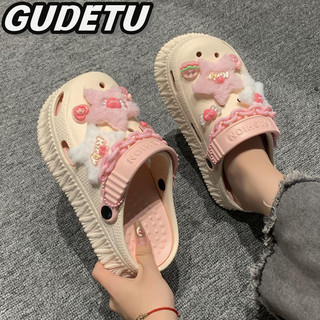 Bonnie Cathy  Dép chống trượt và chống mùi EVA đế mềm làm tắc nghẽn dép nữ ngoài ký túc xá sinh viên dép đế dày