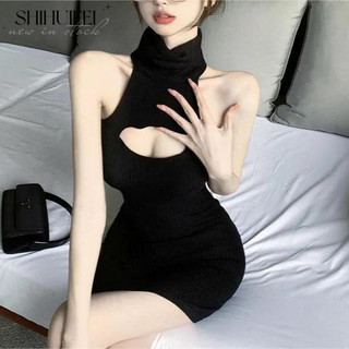 SHIHUIFEI váy Đầm váy nữ body đầm Xu hướng INS hàn quốc thời trang WLQ24403YF 14Z240403