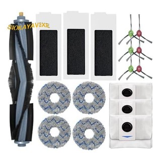 Thay Thế Cho Ecovacs DEEBO T20 T10 X1 OMNI Turbo Series Robot Hút Chân Không Bàn Chải Chính Lau Nhà Miếng Lót Túi Bụi Phụ Kiện