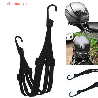 Trillionaa mới đa năng xe máy có thể thu vào mũ bảo hiểm hành lý dây đàn hồi dây đeo xe đạp phụ kiện xe máy tổ chức lưới dây móc vn
