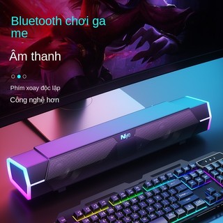 Loa bluetooth-loa thanh soundbar bluetooth，loa máy tính để bàn có mic led rgb niye v18 - loa vi tính laptop pc có dây bass mạnh