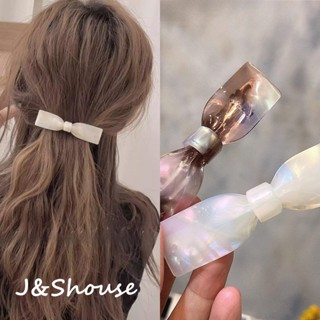 Kf953 Hàn Quốc phổ biến nàng tiên cá và hồng acetate nơ tóc cá sấu mùa xuân kẹp tóc kẹp tóc phụ kiện phụ nữ