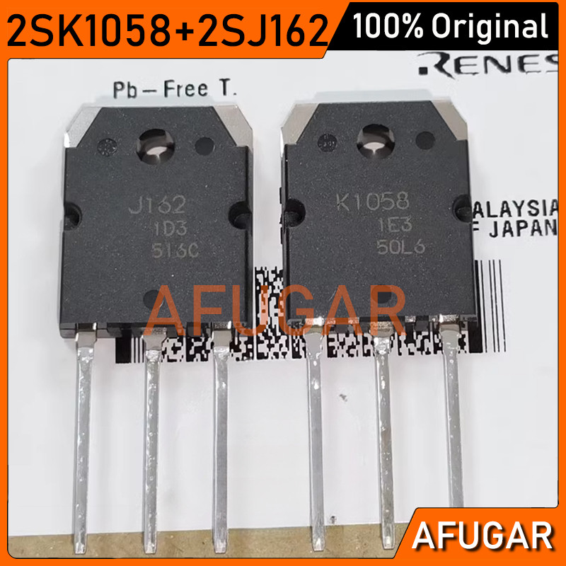 1 Cặp / 2 Chiếc 2SJ162 + 2SK1058 (J162 + K1058) MOSFET HIFI Bộ Khuếch Đại Âm Thanh Chip IC Chính Hãn