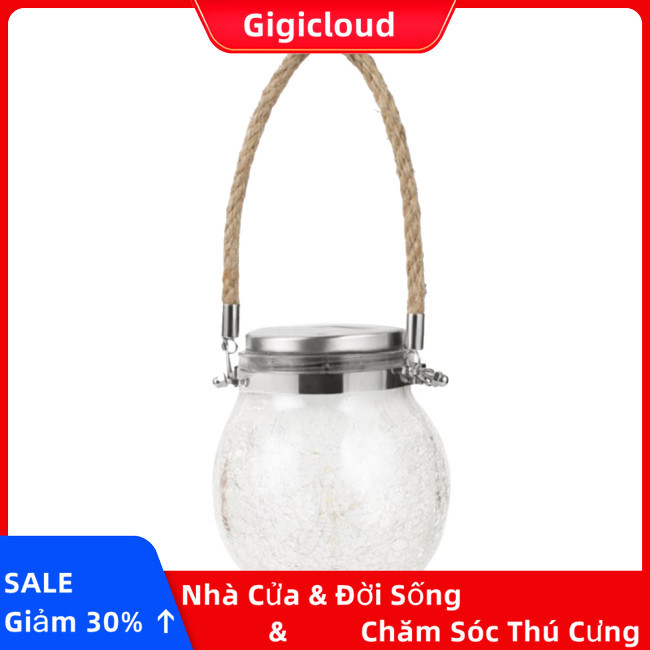 Lồng Đèn Thủy Tinh 30led Chống Nước Dùng Trang Trí Sân Vườn