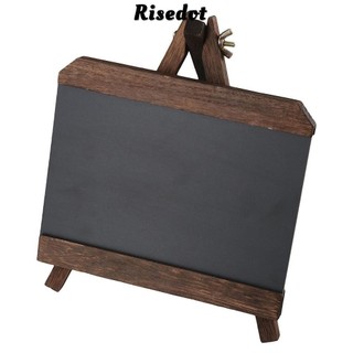 Risedot bảng ghi nhớ khung gỗ trơn mini cho nhà hàng menu