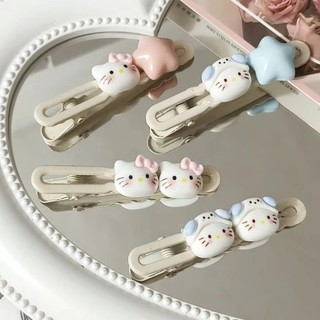Hoạt Hình Mèo Màu Hồng Kẹp Tóc Dễ Thương Ngôi Sao Ngọt Ngào Mỏ Vịt Kẹp Nổ Tóc Gãy Bên Kẹp Trái Tim Cô Gái Phụ Kiện Tóc