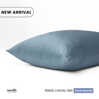01 vỏ gối đầu cloudman lụa tencel 60s cao cấp màu trơn 50x70cm và 40x60cm