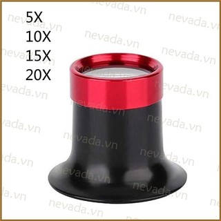 Nev ♕ eye loupe 5x 10x 15x 20x hợp kim nhôm eye loupe repair kính lúp